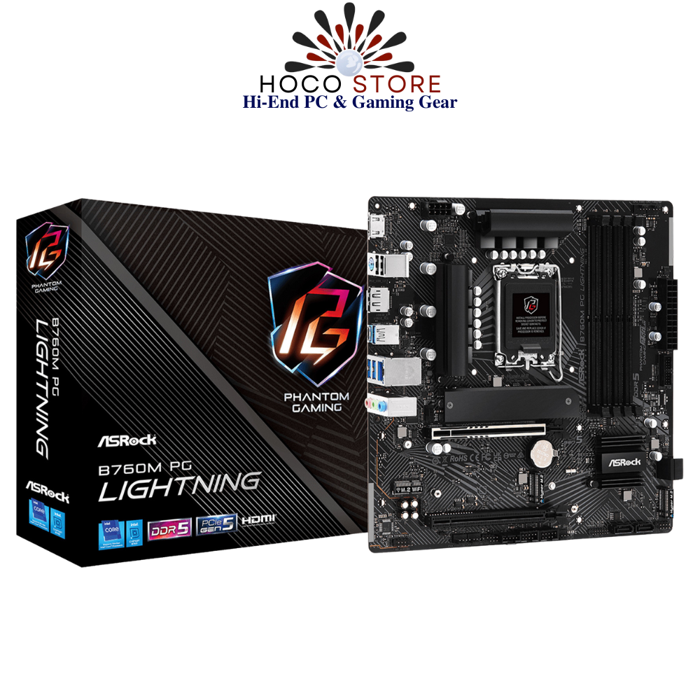 Bo mạch chủ ASrock B760M PG Lightning DDR5