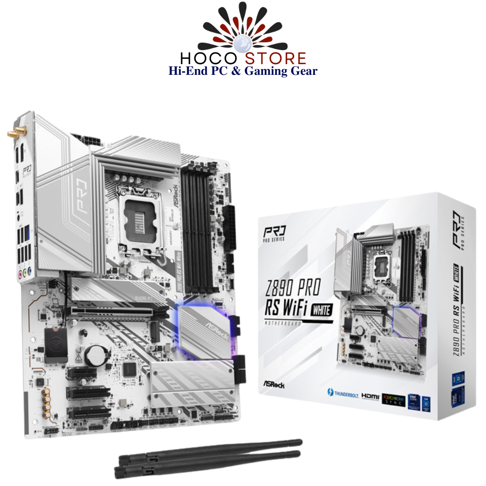 Bo Mạch Chủ Mainboard ASRock Z890 Pro RS WiFi WHITE