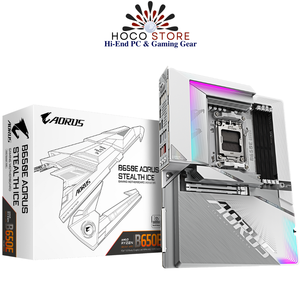Bo Mạch Chủ Mainboard GIGABYTE B650E AORUS STEALTH ICE
