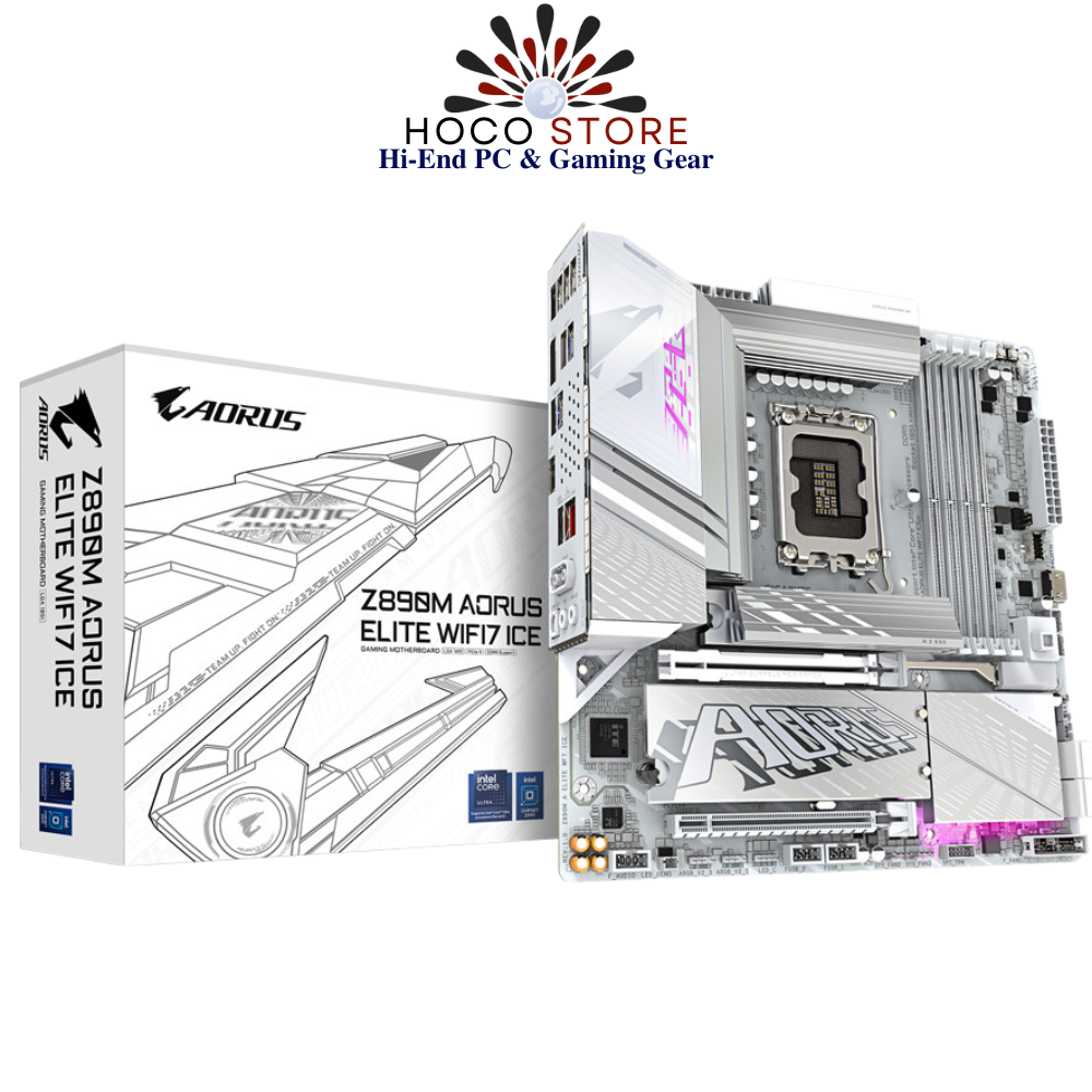 Bo Mạch Chủ Mainboard GIGABYTE Z890M AORUS ELITE WIFI7 ICE