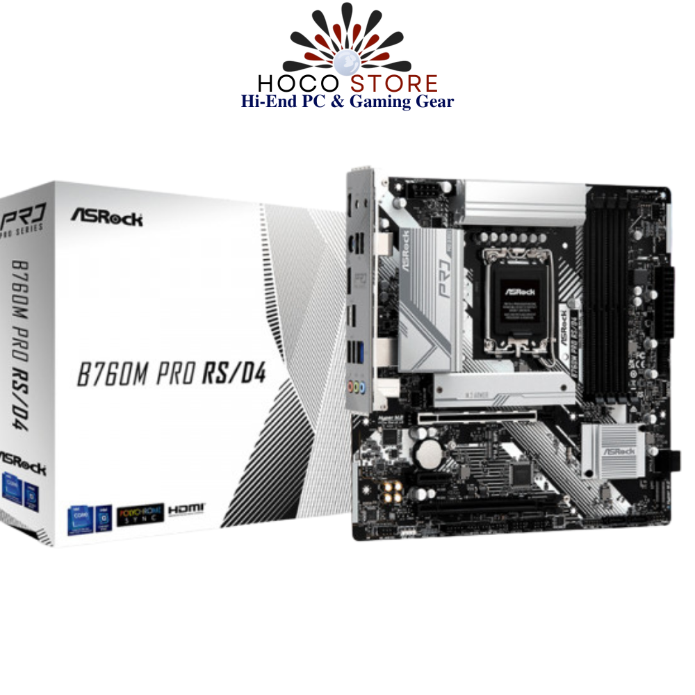 Bo mạch chủ ASROCK B760M Pro RS/D4 WiFi DDR4
