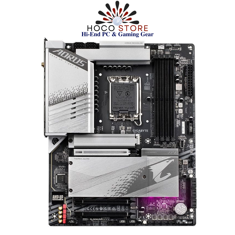 Bo mạch chủ Gigabyte Z790 AORUS ELITE AX WIFI White DDR5