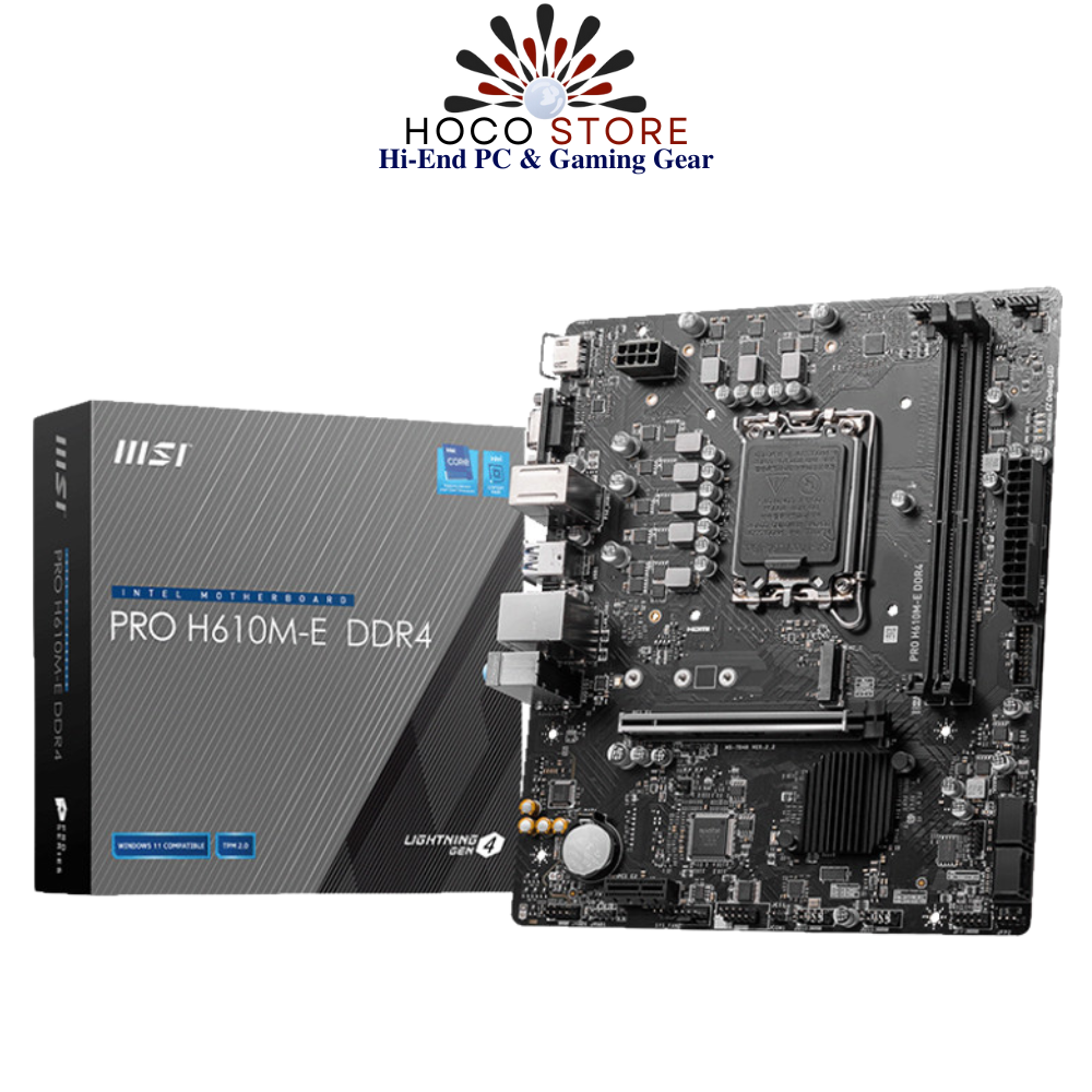 Bo mạch chủ MSI Pro H610M-E DDR4