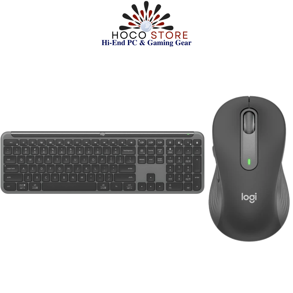 Combo bàn phím Logitech K950 và chuột không dây Logitech M650 L Đen