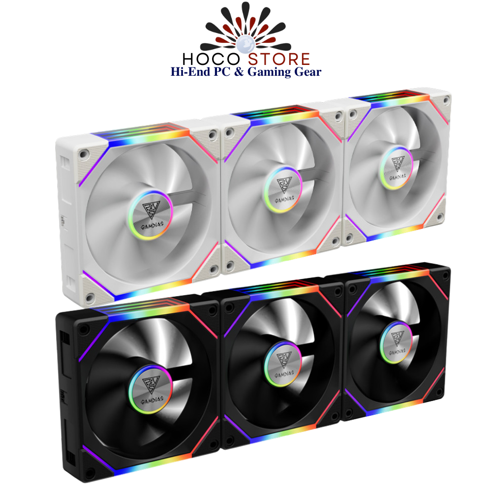Bộ 3 Fan Case Gamidas AEOLUS P2-1203 ARGB