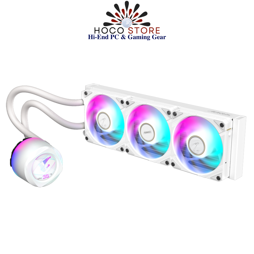Bộ Tản Nhiệt Nước AIO GIGABYTE AORUS WATERFORCE X II 360 ICE White