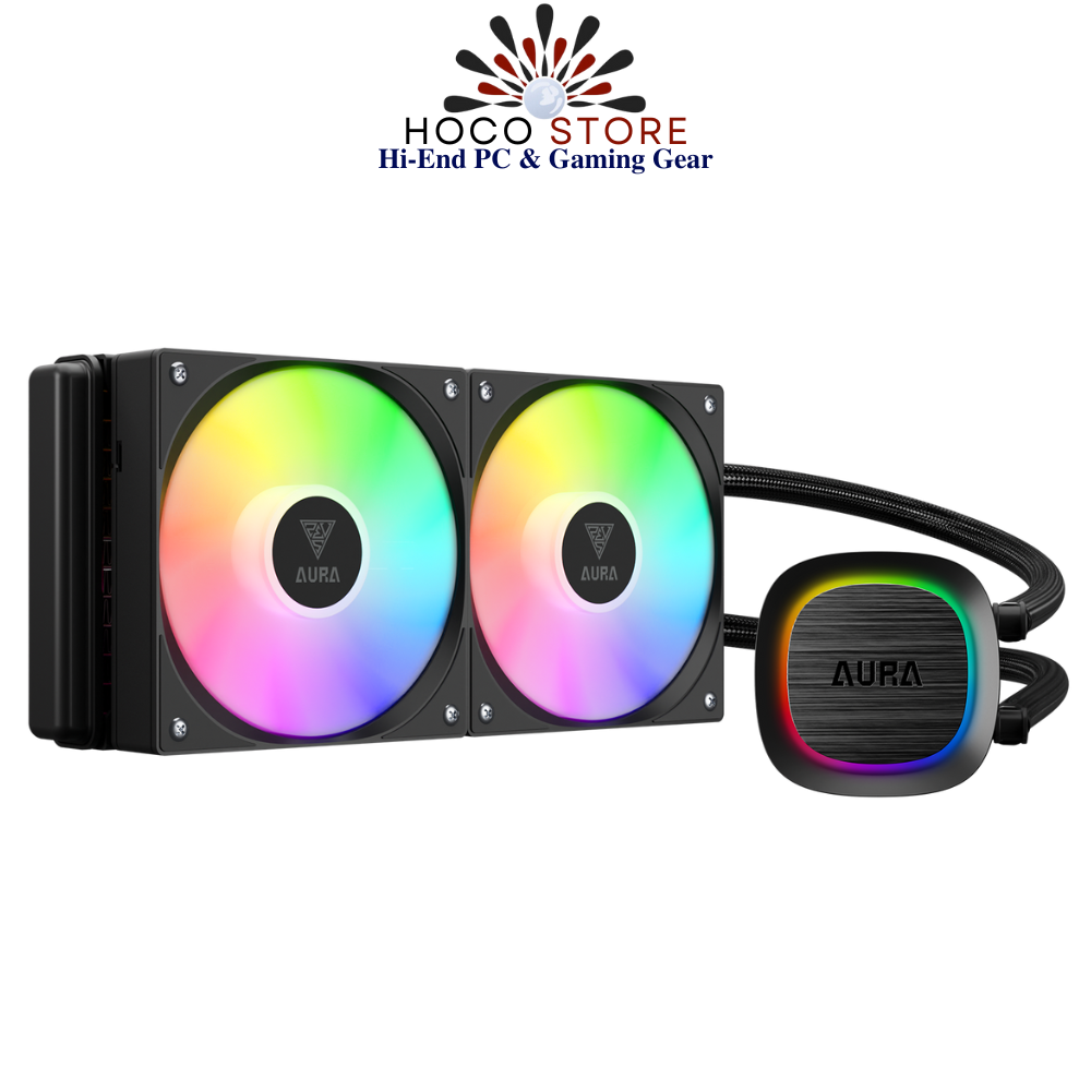 Bộ Tản Nhiệt Nước AIO Gamidas AURA GL240 V2 Black