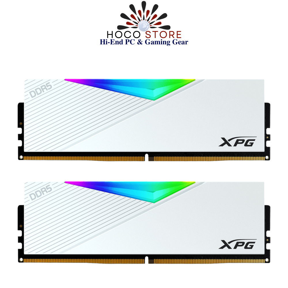 Bộ nhớ Ram PC Adata XPG Lancer RGB 64GB (2x32GB) DDR5 6000MHz White