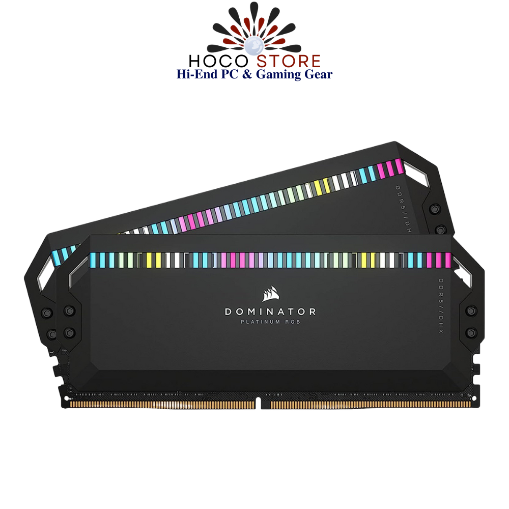 Bộ nhớ Ram PC Corsair Dominator Platinum RGB Black 32GB 6000MHz DDR5 (2x16GB)