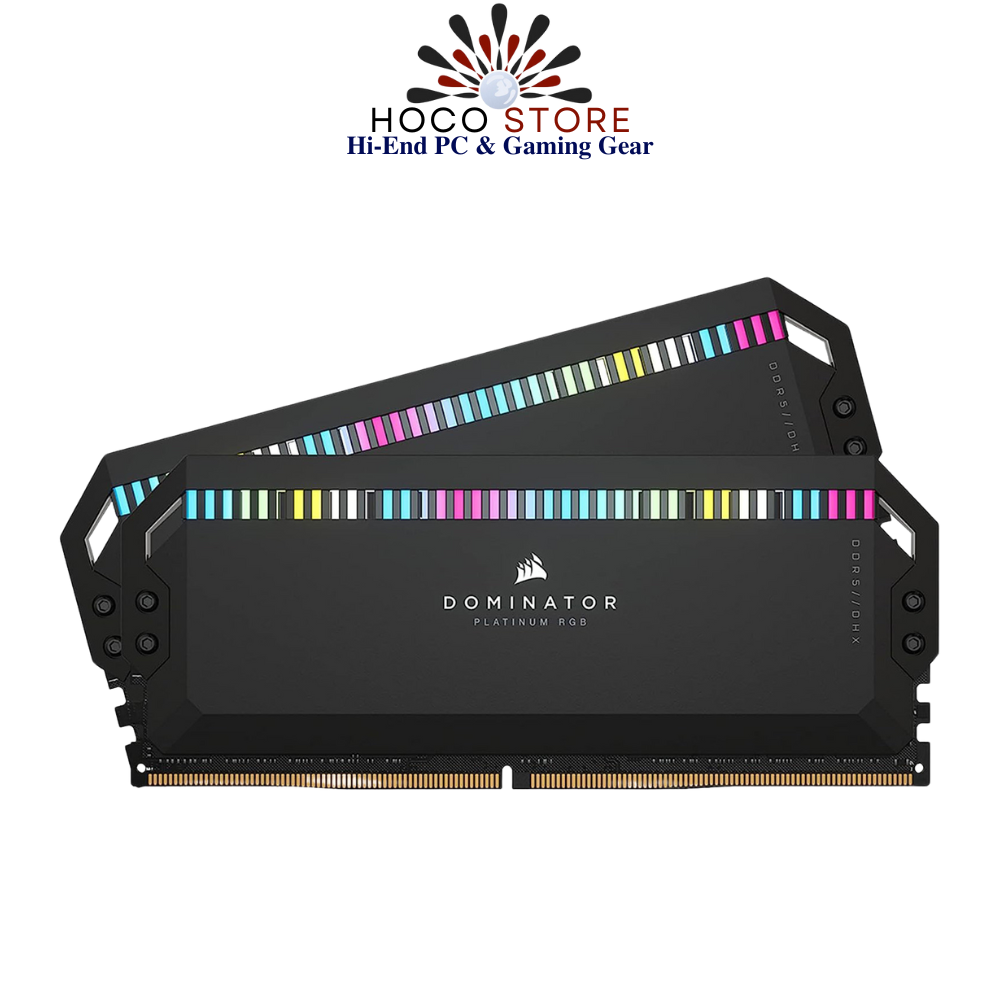 Bộ nhớ Ram PC Corsair Dominator Platinum RGB Black 32GB 6200MHz DDR5 (2x16GB)