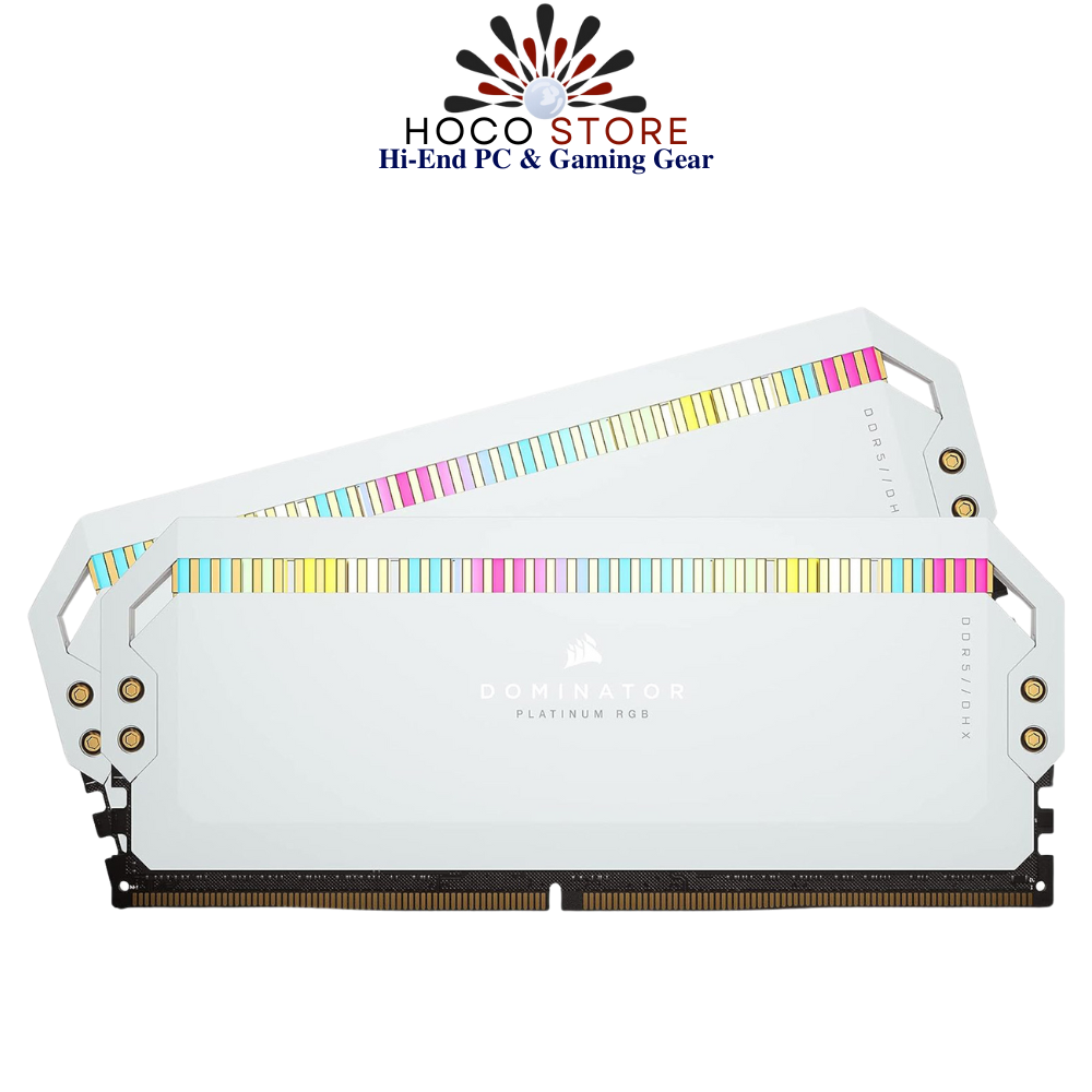 Bộ nhớ Ram PC Corsair Dominator Platinum RGB White 64GB 5200MHz DDR5 (2x32GB)