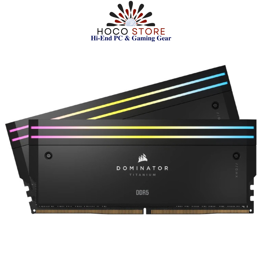 Bộ nhớ Ram PC Corsair Dominator Titanium RGB Black 94GB 6400MHz DDR5 (2x48GB)