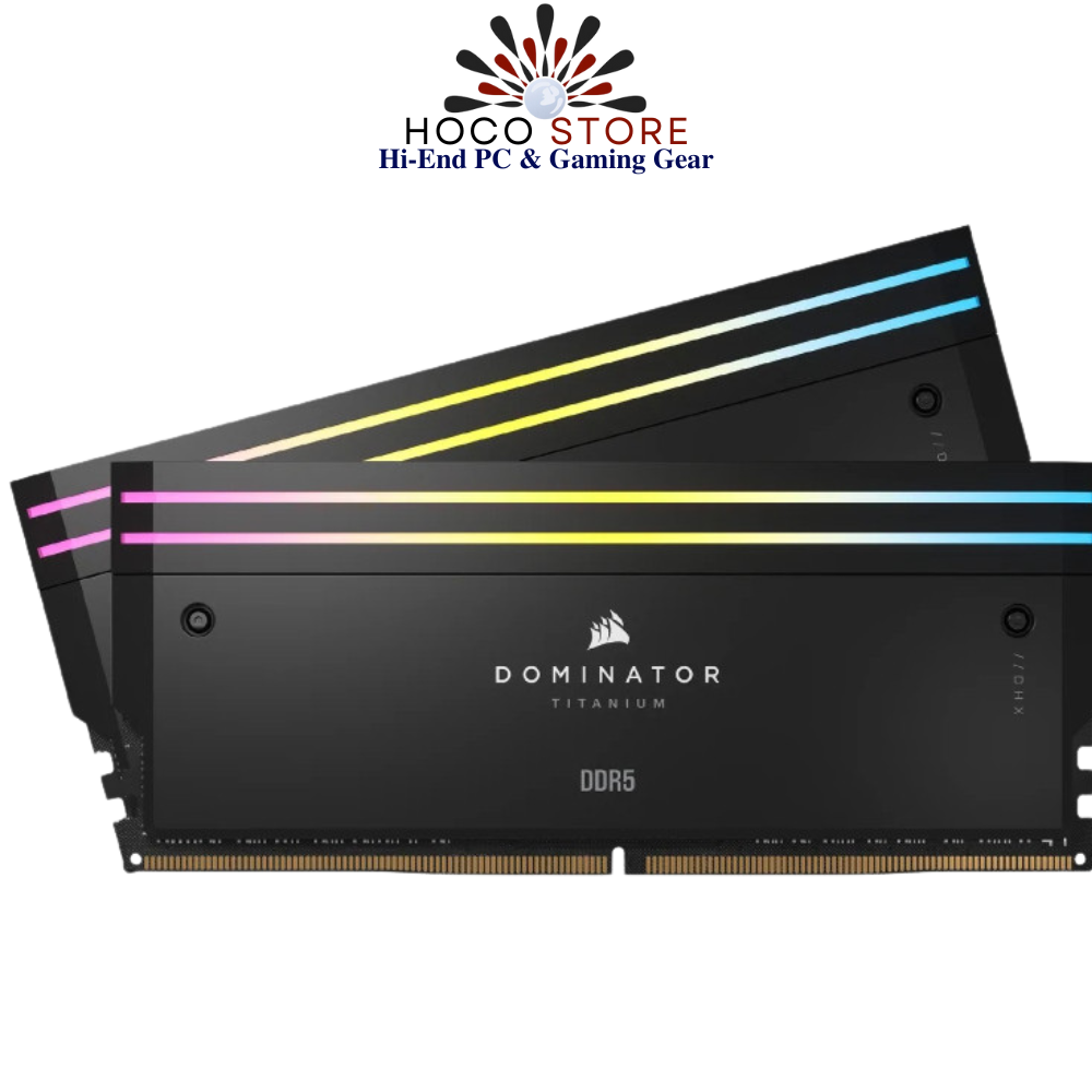 Bộ nhớ Ram PC Corsair Dominator Titanium RGB Black 64GB 6600MHz DDR5 (2x32GB)