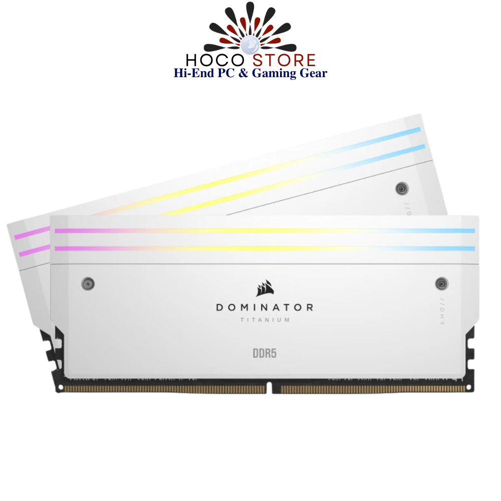 Bộ nhớ Ram PC Corsair Dominator Titanium RGB White 48GB 6000MHz DDR5 (2x24GB)