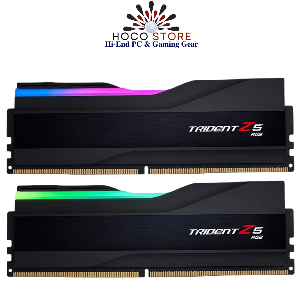 Bộ nhớ Ram PC G.Skill Trident Z5 RGB 32GB 6400MHz DDR5 (16GBx2) Black (Intel XMP)