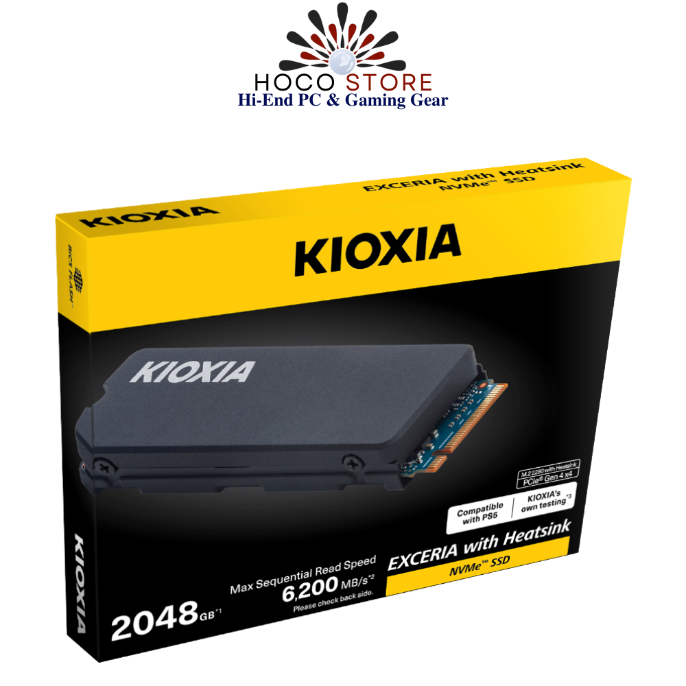 SSD NVMe 2TB KIOXIA EXCERIA with Heatsink Gen4x4