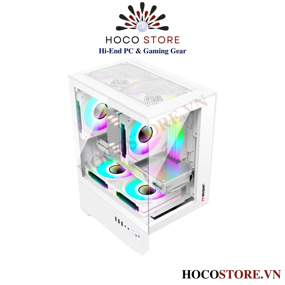 Vỏ Case Máy Tính Magic Mix Ultra - Màu Trắng | Hoco Store PC