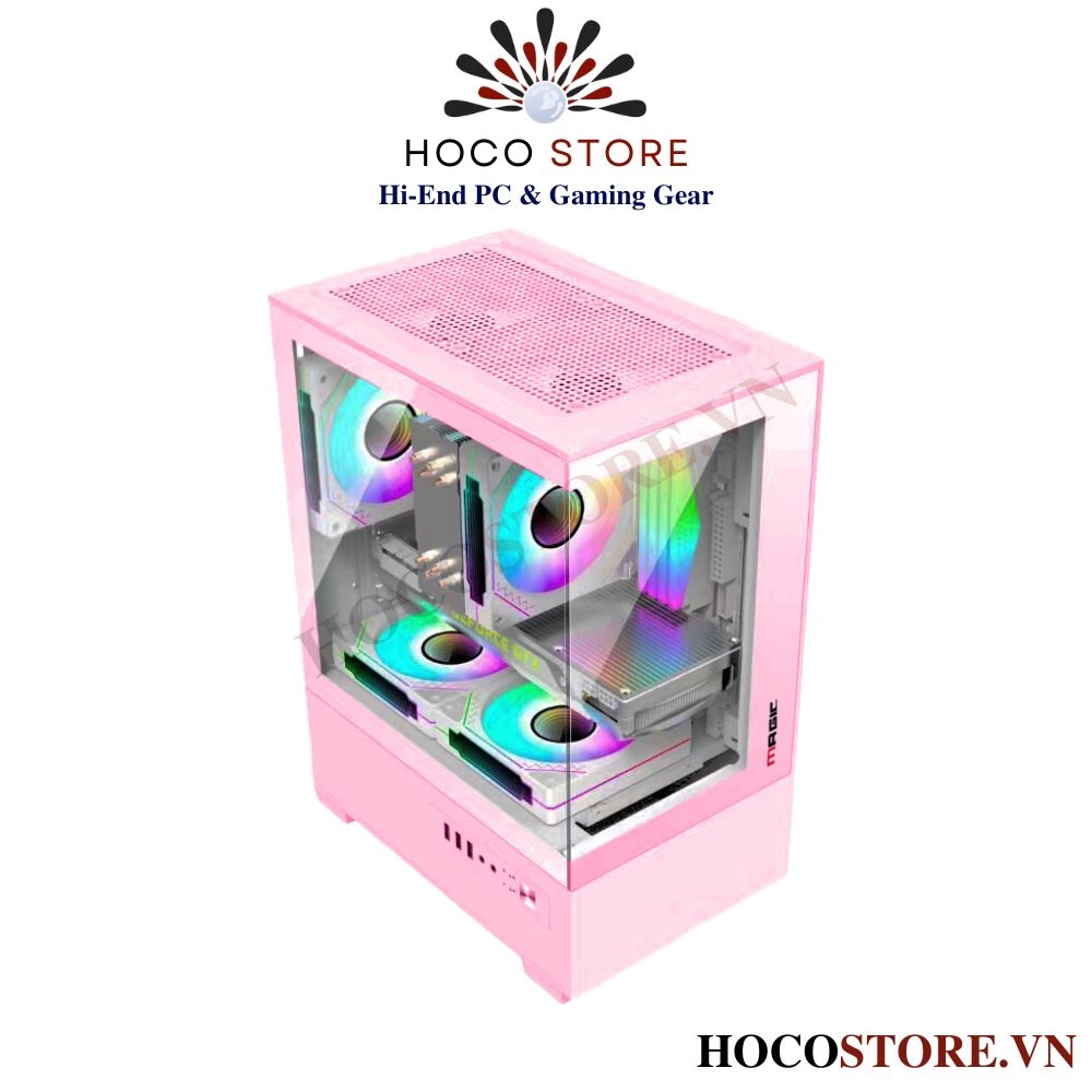 Vỏ Case Máy Tính Mix Ultra - Màu Hồng | Hoco Store PC