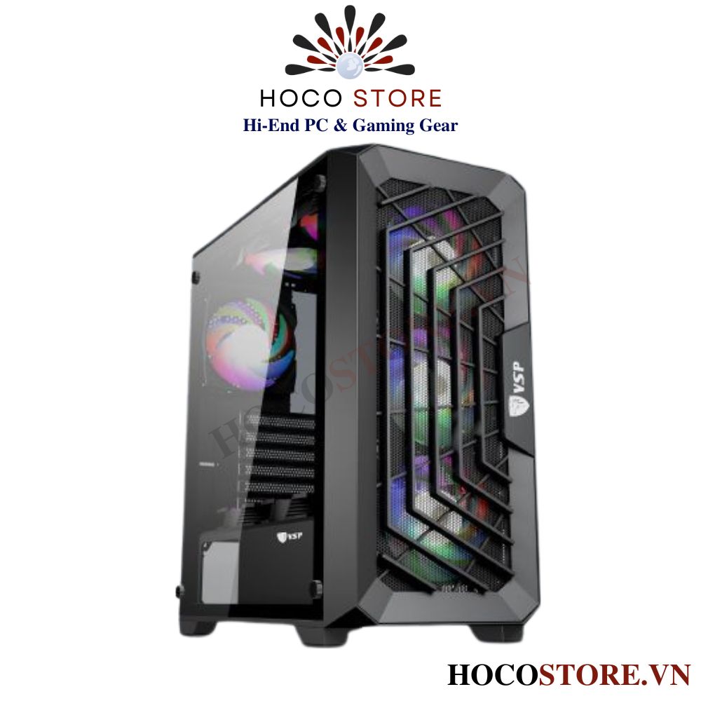 Vỏ Case Máy Tính VSP AGRIOS FA02 – Lựa Chọn Hoàn Hảo Cho Cả Gaming và Workstation l Hoco Store PC