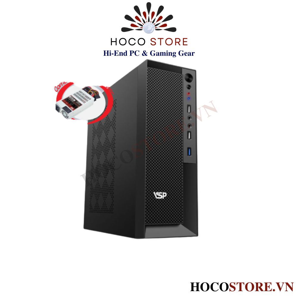 VỎ CASE MÁY TÍNH MiNi VSP SFF + NGUỒN 550W - G830 l Hoco Store PC