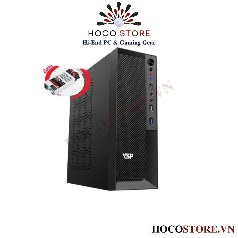 VỎ CASE MÁY TÍNH MiNi VSP SFF + NGUỒN 500W - G830 l Hoco Store PC