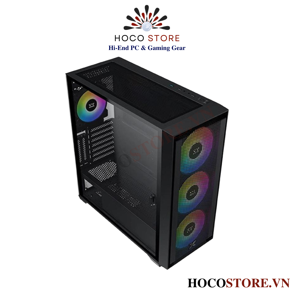 Vỏ Case Máy Tính Xigmatek Anubis Pro 4FX (Kèm 4 Fan ARGB) | Hoco Store PC