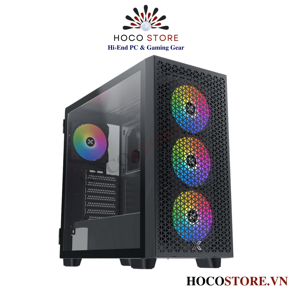 Vỏ Case Máy Tính Xigmatek Gaming X3 Pro 4FX (Kèm 4 Fan ARGB) | Hoco Store PC