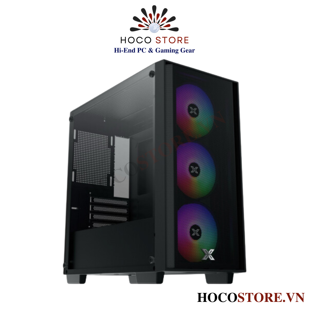 Vỏ Case Máy Tính Xigmatek Nyx Air II 3f - M-ATX ( Kèm 3 Fan Led) | Hoco Store PC