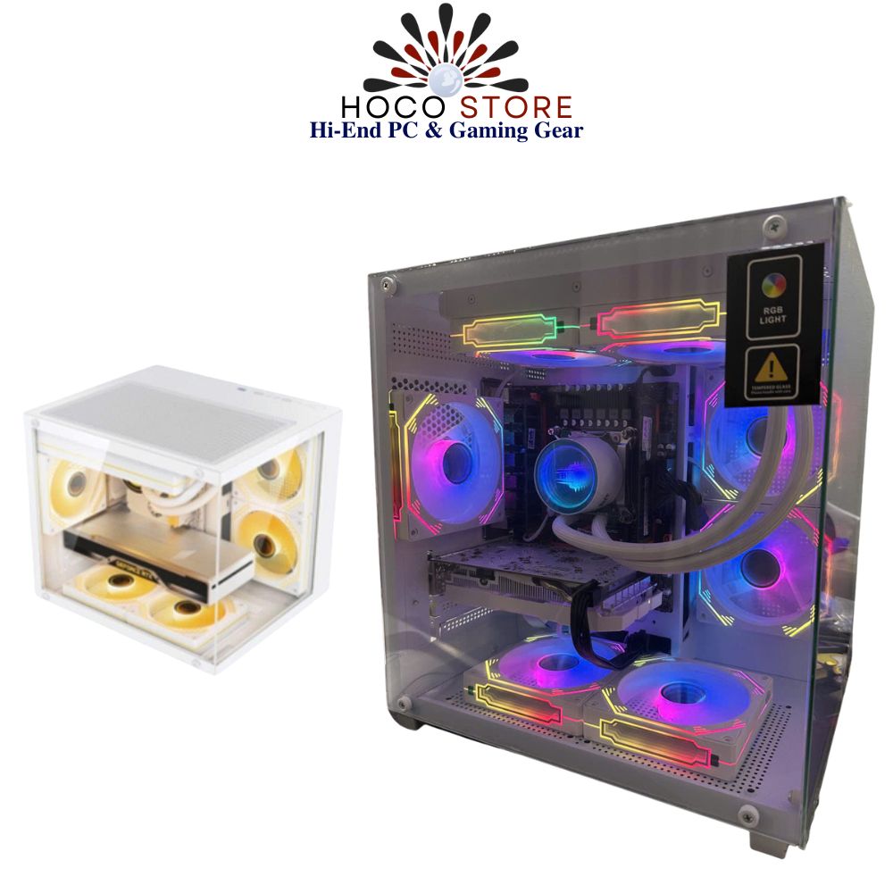 Vỏ Case Bể Cá Emaster ECG981PLUS mATX Trắng
