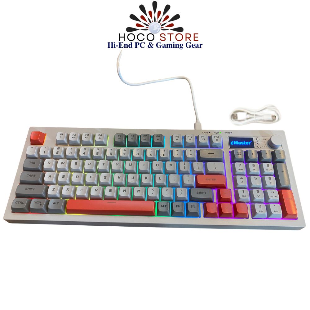 Bàn phím Silent EMaster EKG803 gõ cực êm có LED