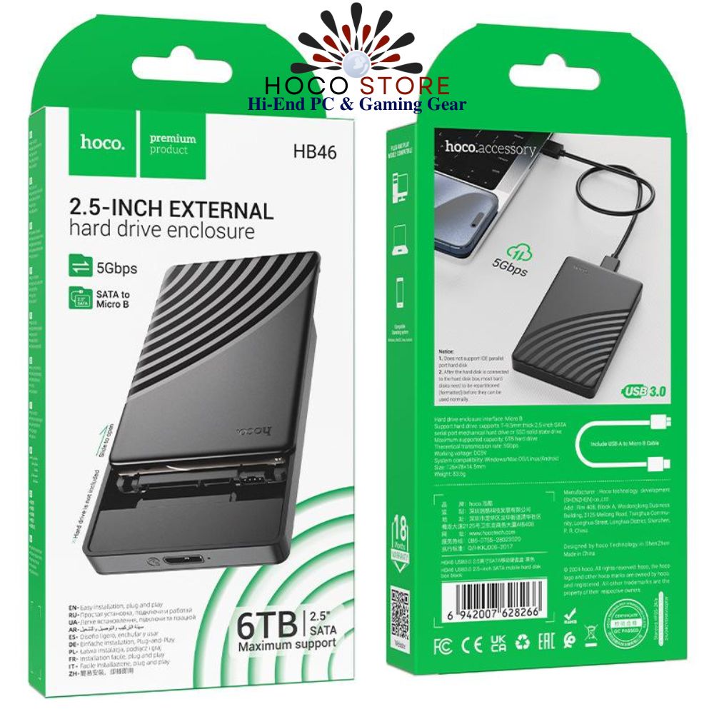 Box ổ cứng di động Hoco HB46 SSD HDD