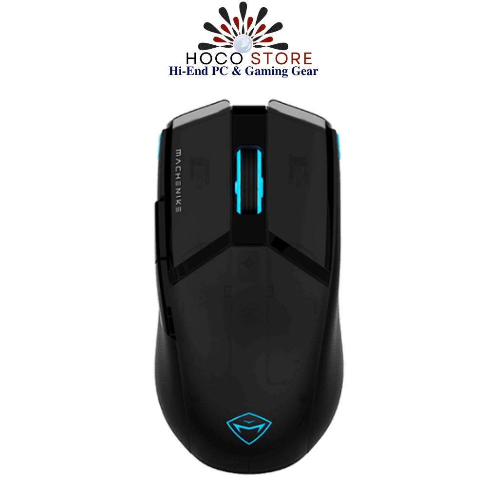 Chuột Gaming Machenike M7 Pro có dây và 2.4 wireless Màu ĐEN