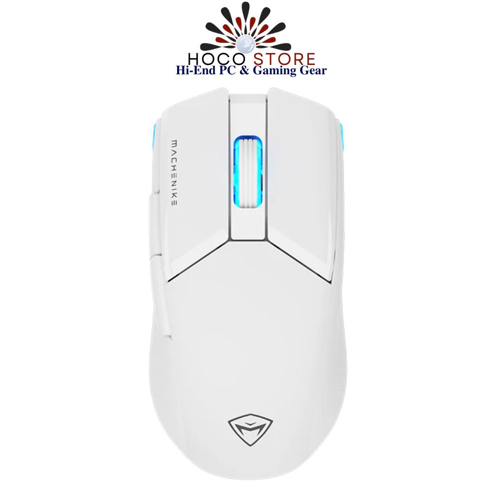 Chuột Gaming Machenike M7 Pro có dây và 2.4 wireless Màu Trắng