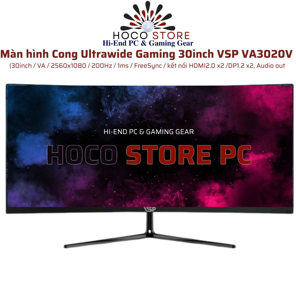 Màn hình Cong Ultrawide Gaming 30inch VSP VA3020V
