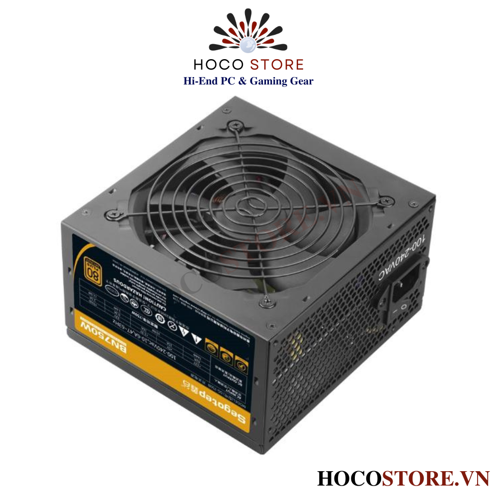 Nguồn Máy Tính Segotep BN750W - 750W 80 Plus Bronze | Hoco Store PC