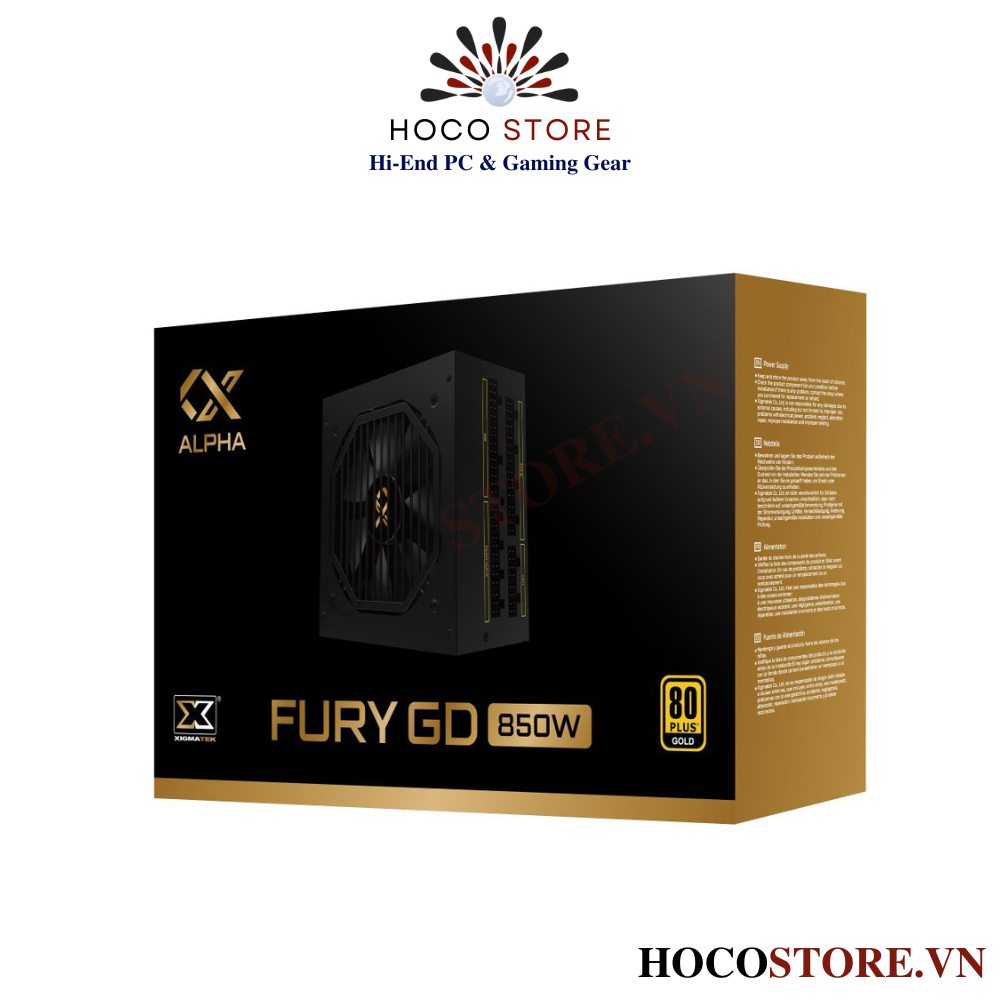 Nguồn Máy Tính Xigmatek Fury GD 850W - 850W 80 Plus Gold | Hoco Store PC