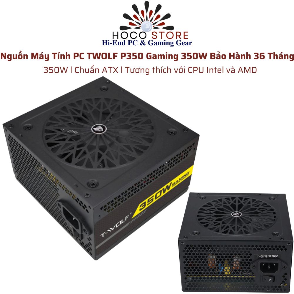 Nguồn Máy Tính PC TWOLF P350 Gaming 350W Bảo Hành 36 Tháng