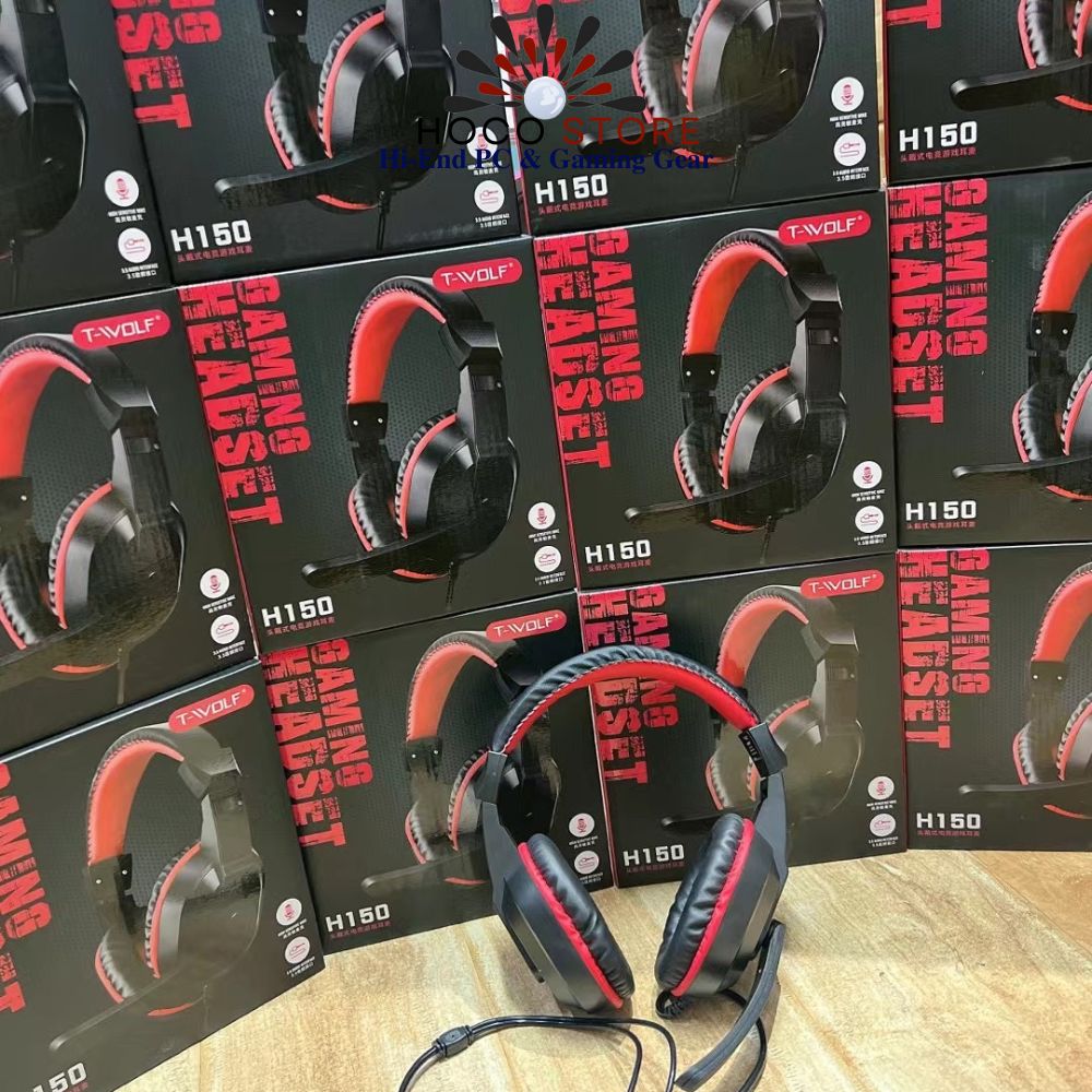 Tai Nghe Máy Tính Chụp Tai Có Mic T-WOLF H150