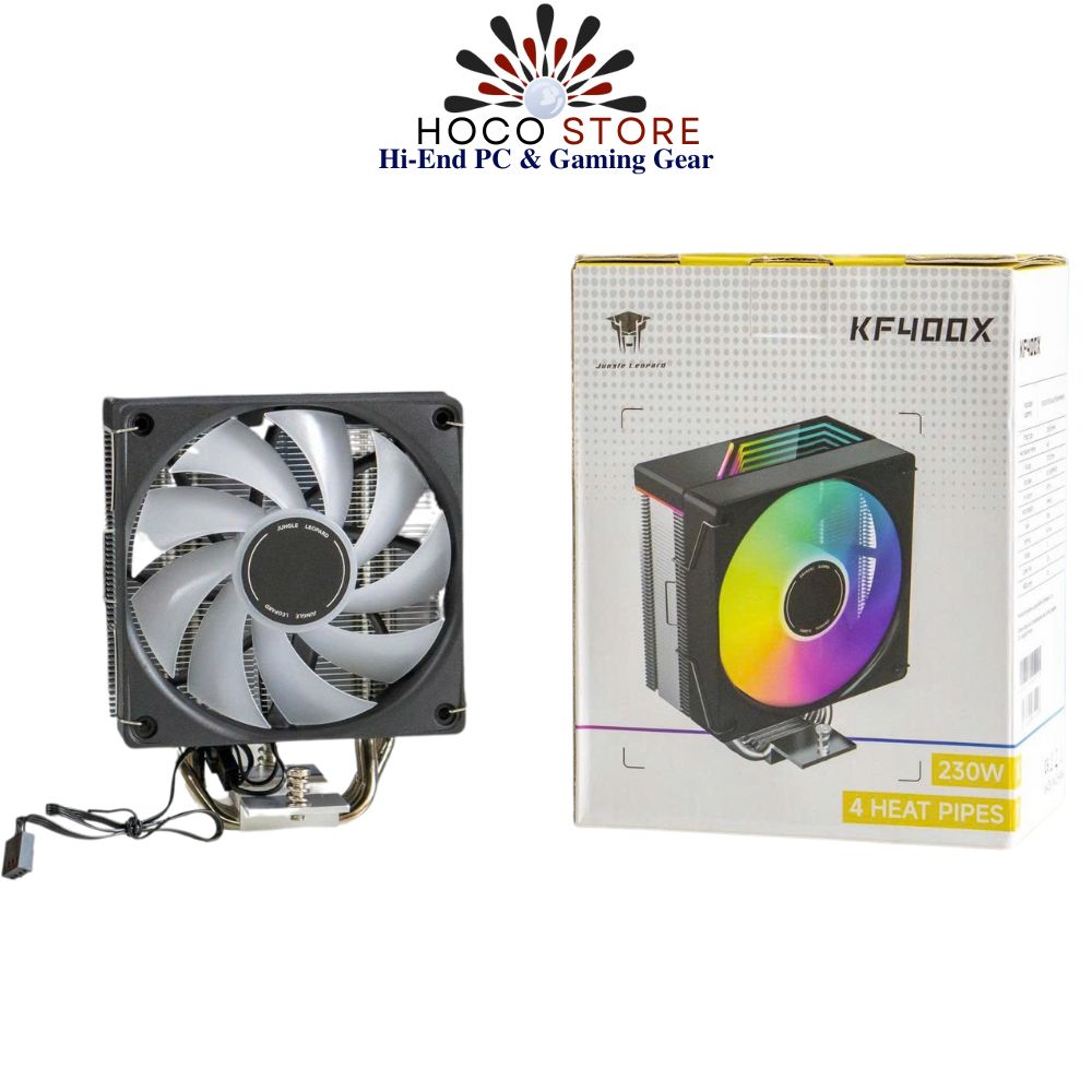 Tản Nhiệt Khí CPU JUNGLE LEOPARD KF400X RGB ĐEN