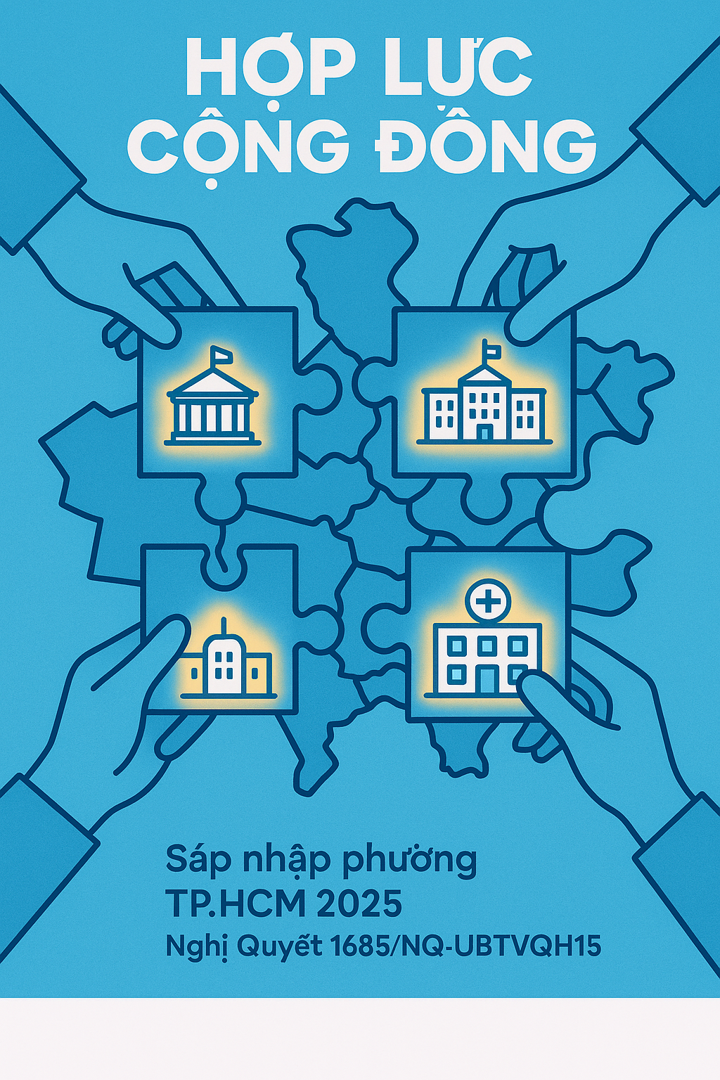 Gộp Phường TP.HCM 2025 Danh Sách Phường Mới Theo Nghị Quyết 1685/NQ‑UBTVQH15