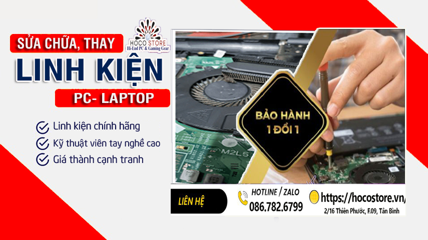 Dịch Vụ Vệ Sinh nâng cấp Thay Linh Kiện Máy Tính Chuyên Nghiệp