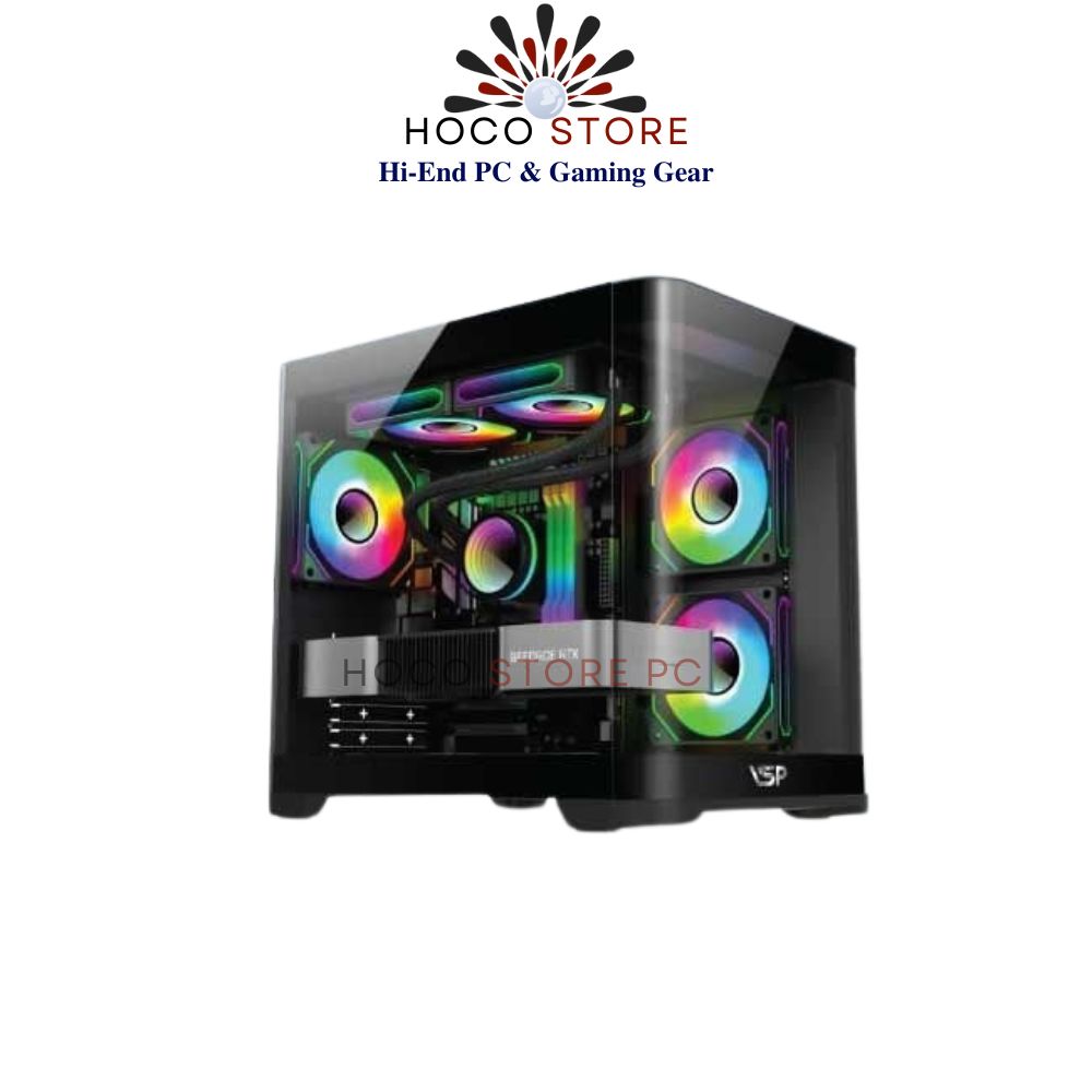 Vỏ Case Máy Tính VSP Gaming X7 - Màu Đen | Hoco Store PC