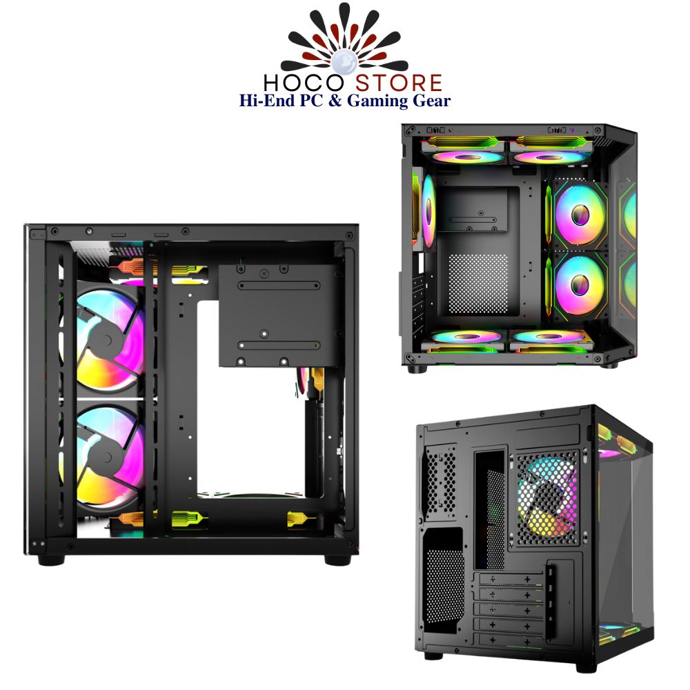 Vỏ Case VSP Gaming Cubi X8 Màu Đen mATX