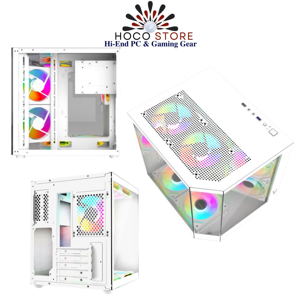 Vỏ Case VSP Gaming Cubi X8 Màu Trắng mATX