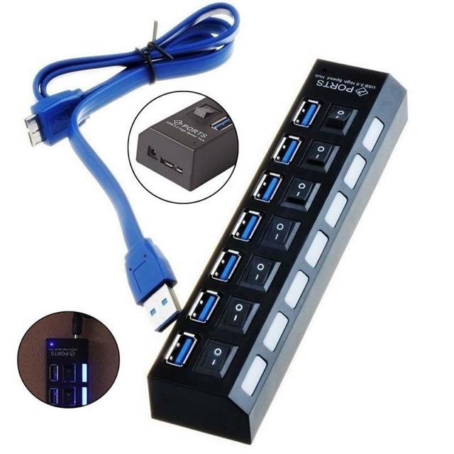 Hub USB 7 Port 3.0 Giải Pháp Kết Nối Đa Thiết Bị Hoàn Hảo
